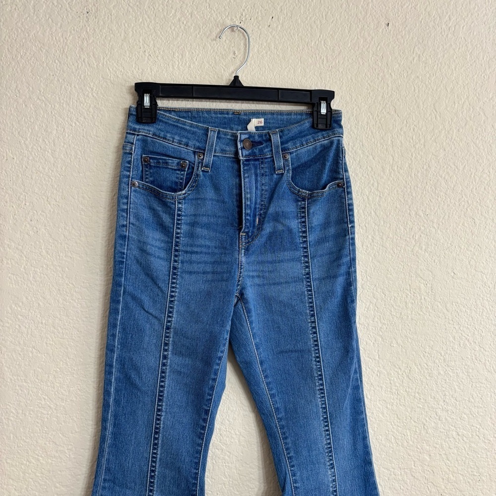 Levi's 726 Blue Flare Jeans Size 26 - Picture 4 of 13